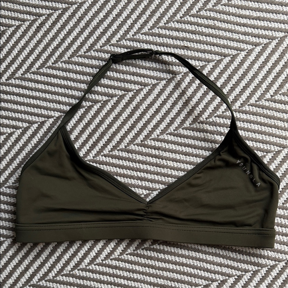 YoungLA Olive Green sports bra